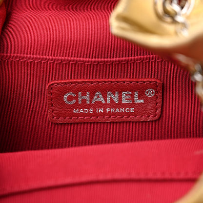 Chanel Metallic Aged Calfskin Quilted Small Gabrielle Bucket Gold 6 of 10