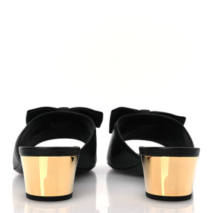 Chanel Lambskin CC Mules 38.5 Black 6 of 11