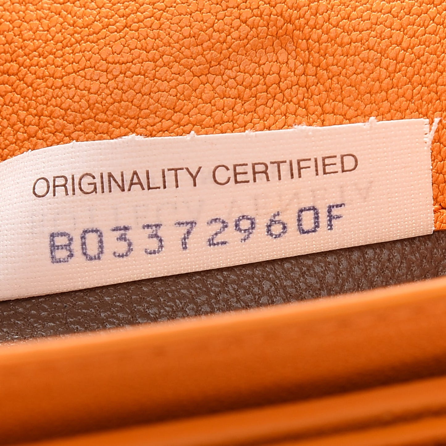 Nappa Intrecciato Flap Wallet Tangerine