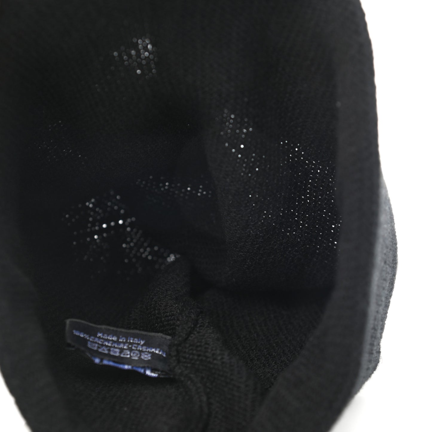 Cashmere CC Beanie Hat Black Gold