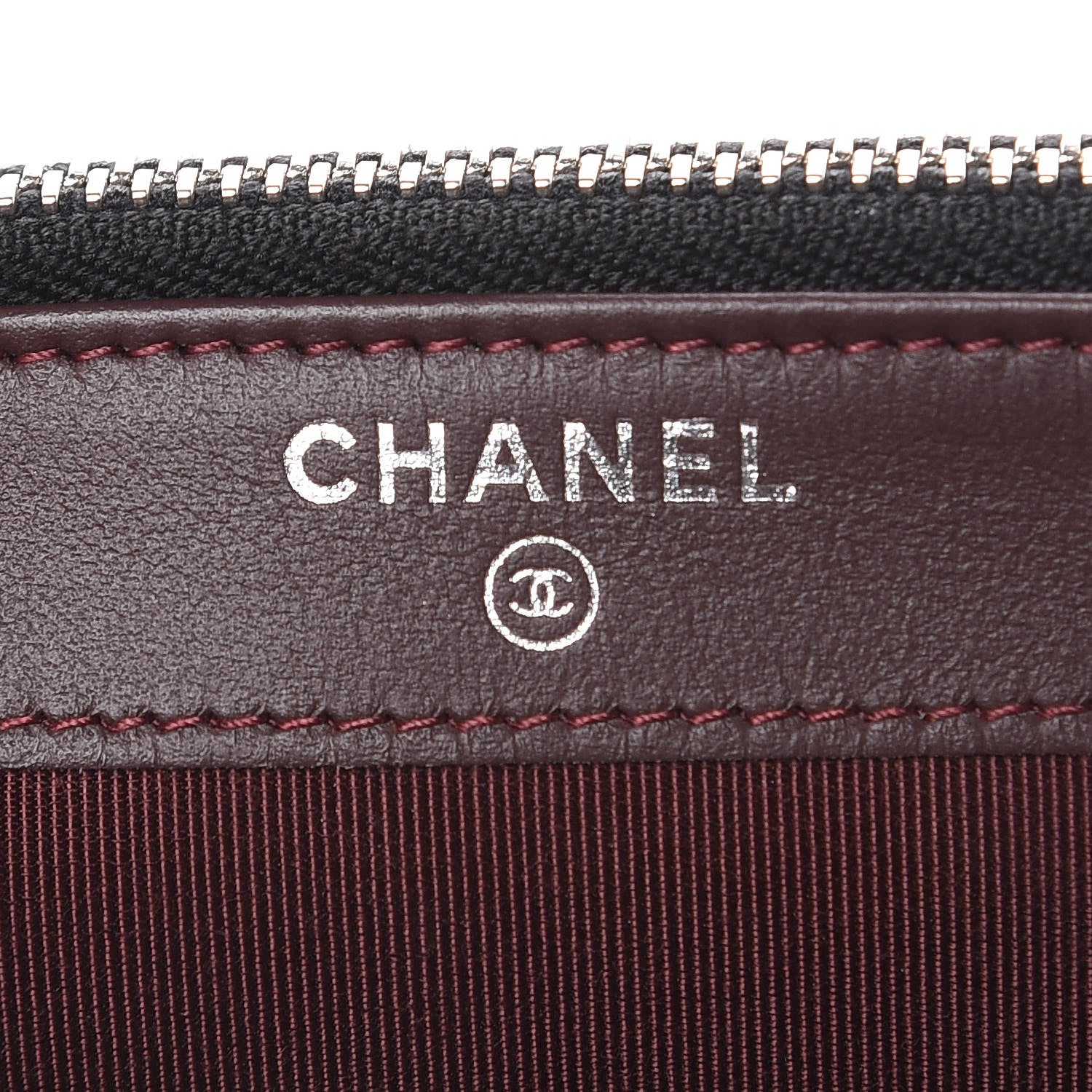 Chanel Caviar Chevron Quilted Small Clutch With Chain Black 8 of 12