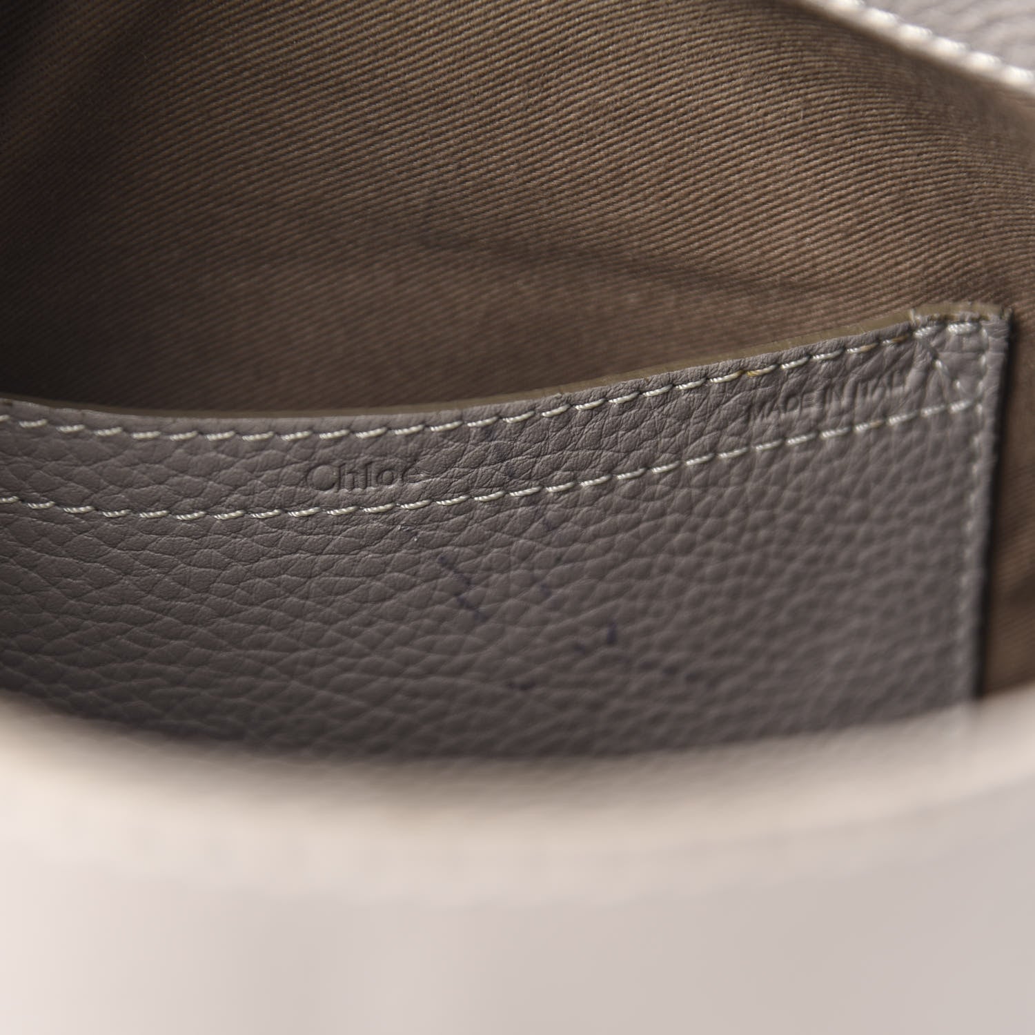 Chloe Calfskin Medium Marcie Round Crossbody Bag Cashmere Grey 8 of 10