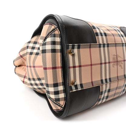 Burberry Haymarket Check Small Gladstone Chocolate 8 of 9