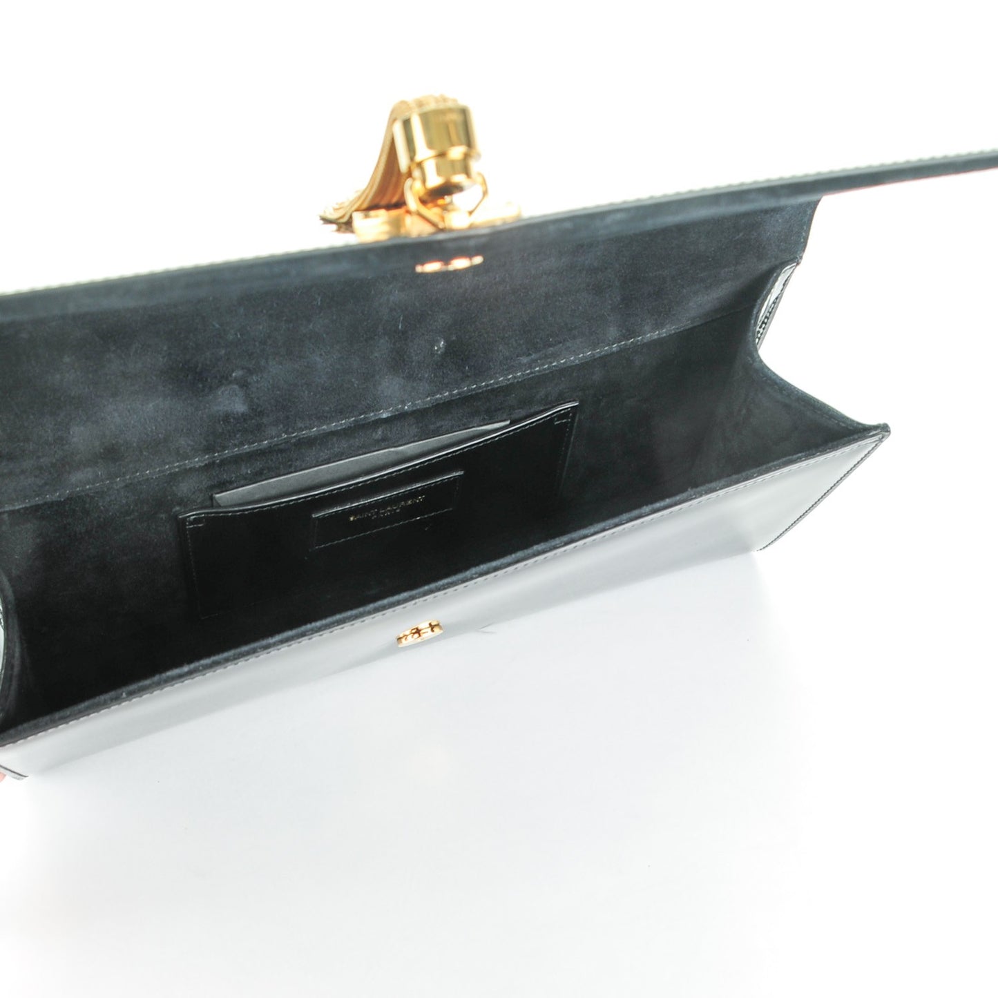 Patent Cassandre Tassel Clutch Black