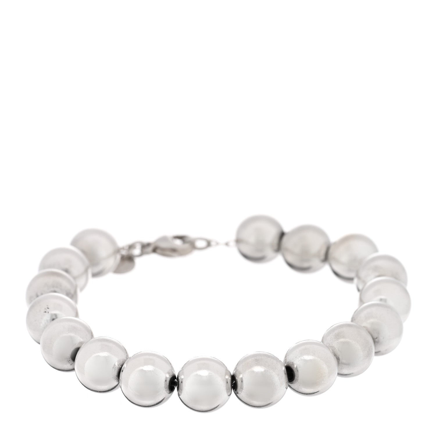 Tiffany Sterling Silver 10mm Hardwear Ball Bracelet 1 of 3
