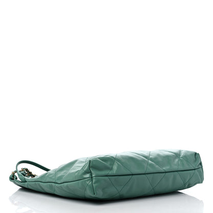 Chanel Shiny Calfskin Quilted Chanel 22 Green 5 of 10