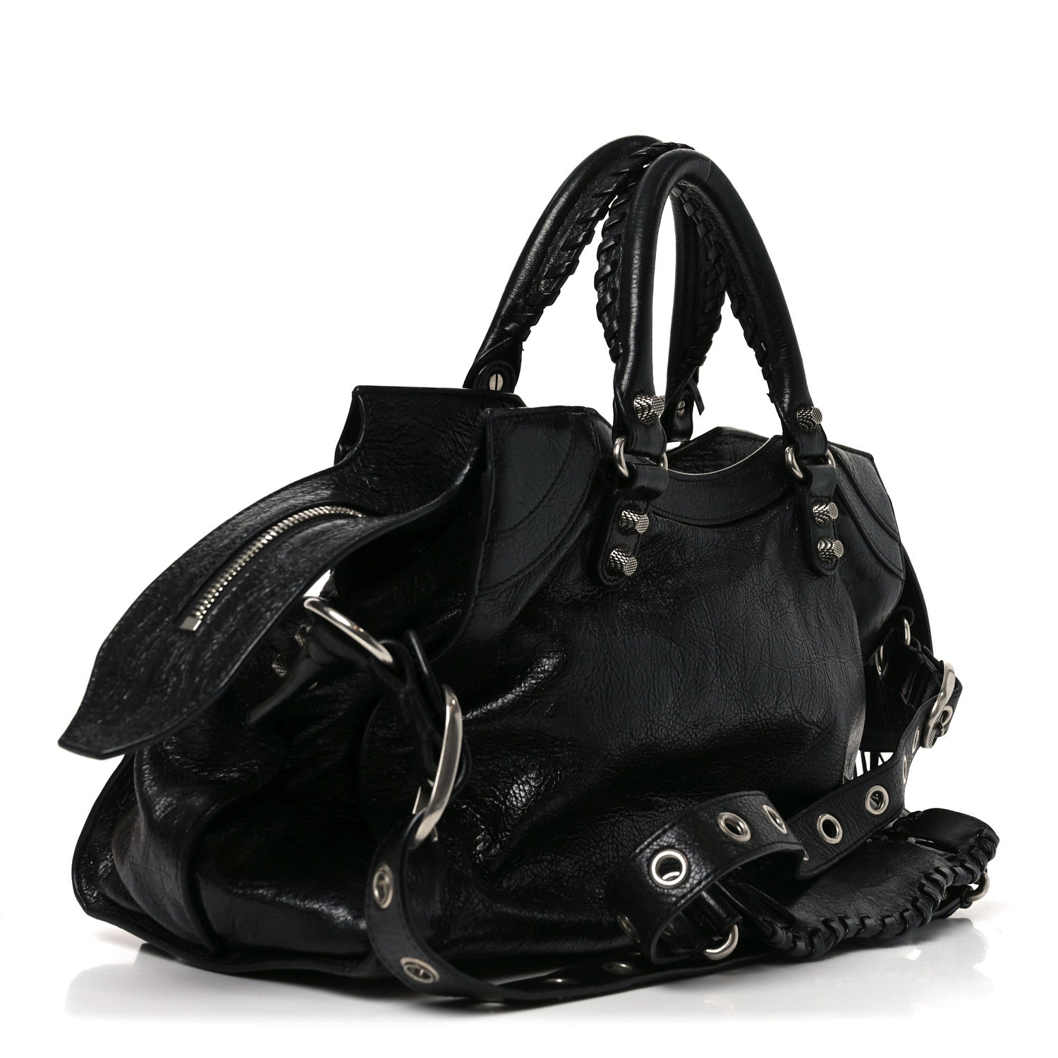 Balenciaga Agneau Arena Neo Cagole City Handbag Black 3 of 10