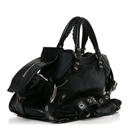 Balenciaga Agneau Arena Neo Cagole City Handbag Black 3 of 10
