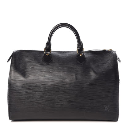 Louis Vuitton Epi Speedy 35 Black 1 of 8
