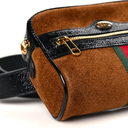 Gucci Suede Small Ophidia Belt Bag 85 34 Brown 6 of 7