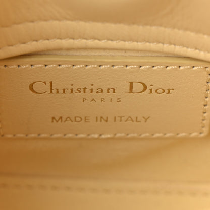 Christian Dior Lambskin Cannage Nano Lady Dior Light Yellow 6 of 10