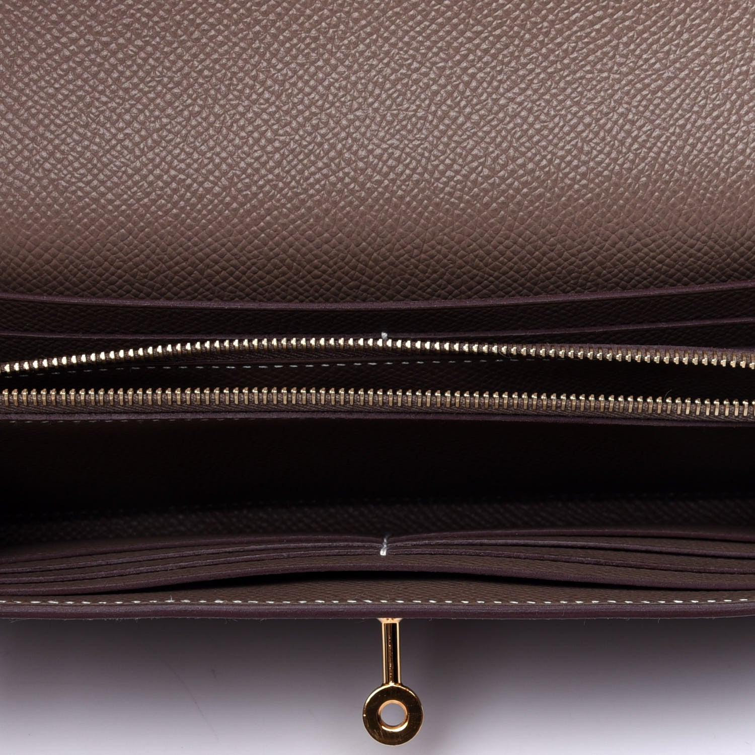 Hermes Epsom Kelly Longue Wallet Etoupe 4 of 5