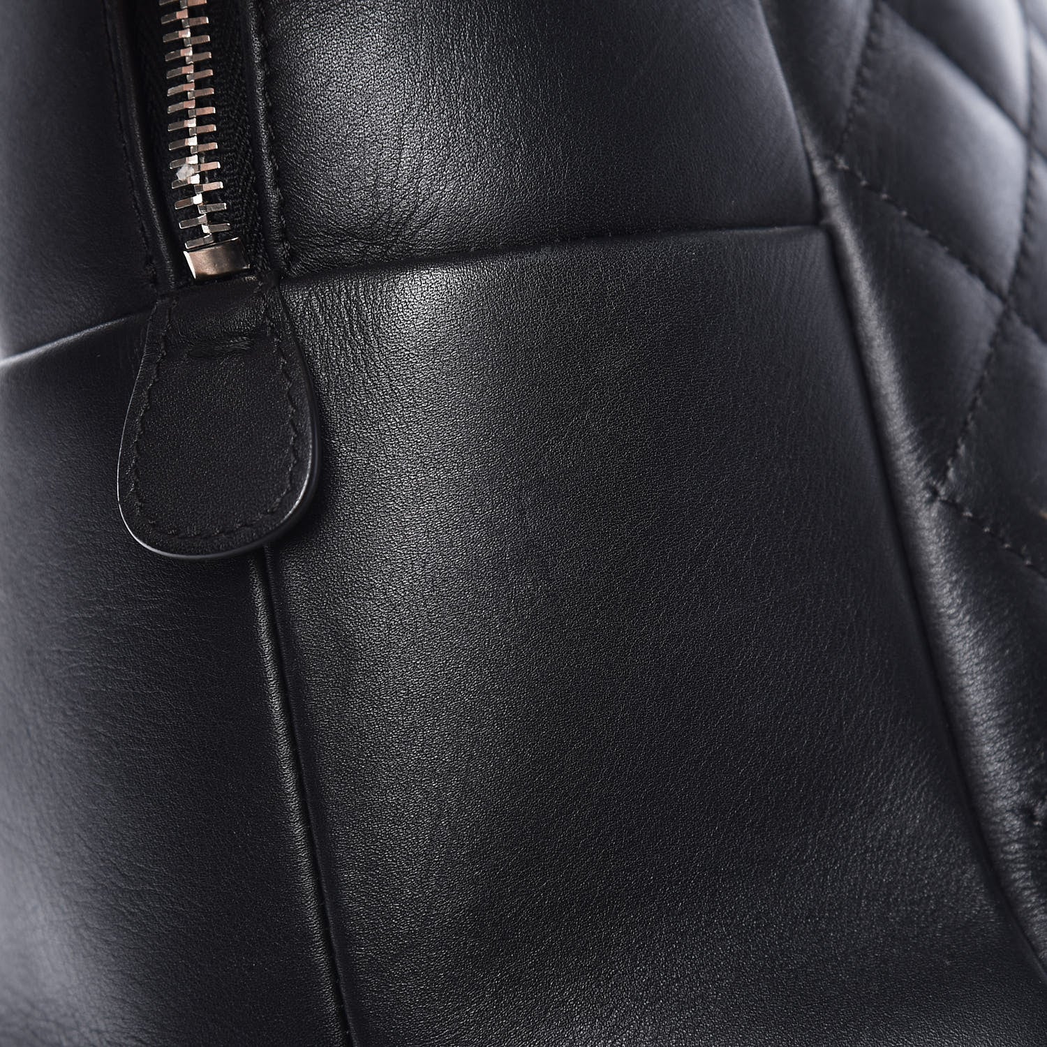 Chanel Calfskin Quilted Feather Weight Bowling Bag Black 19 of 19