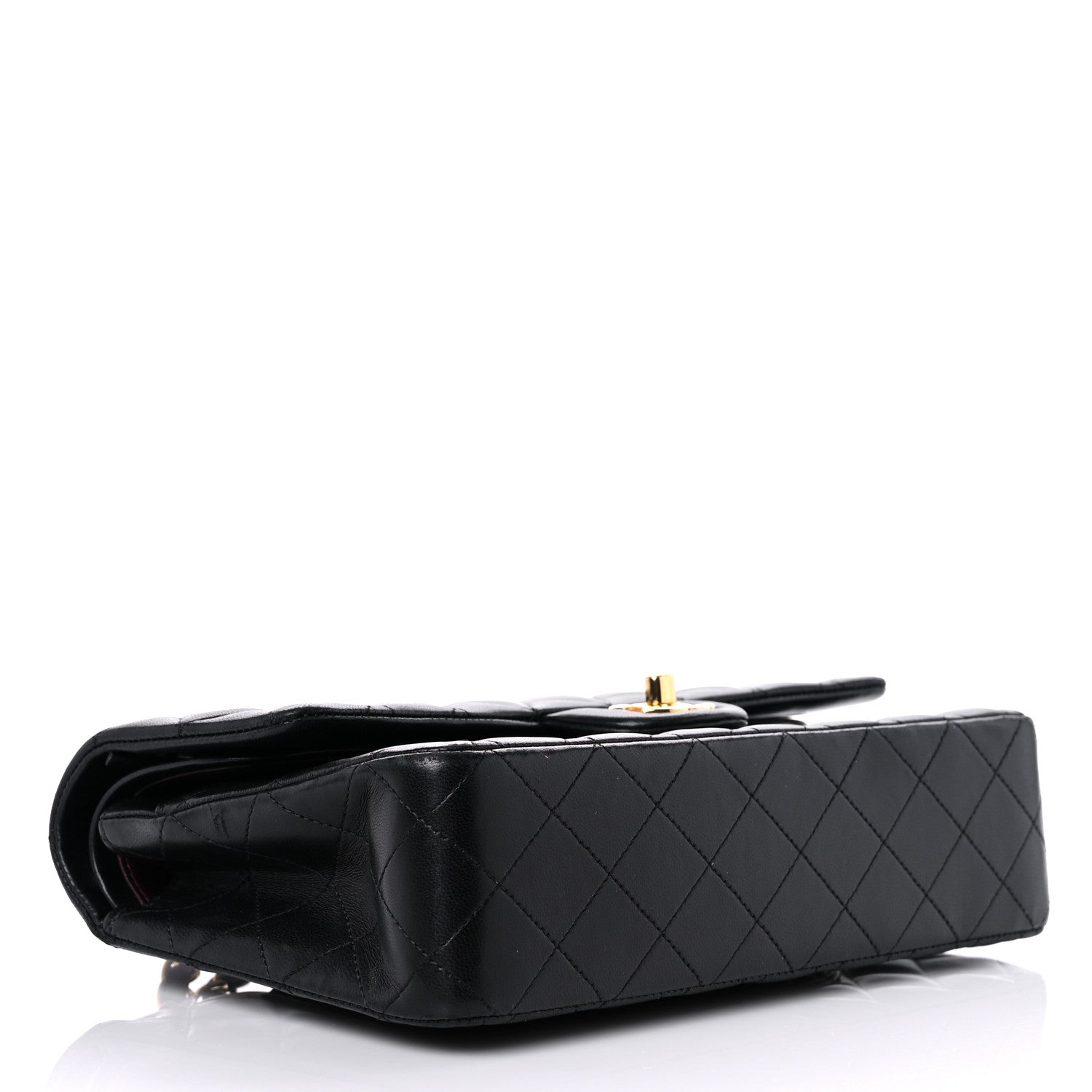 Chanel Lambskin Quilted Medium Double Flap Black 4 of 16