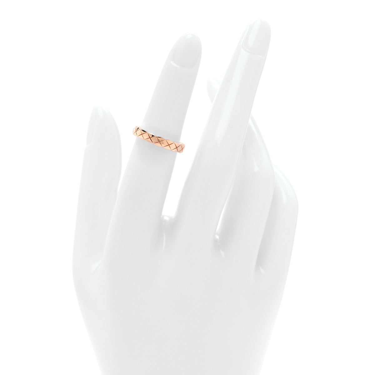 Chanel 18K Beige Gold Mini Coco Crush Ring 48 4.5 2 of 5