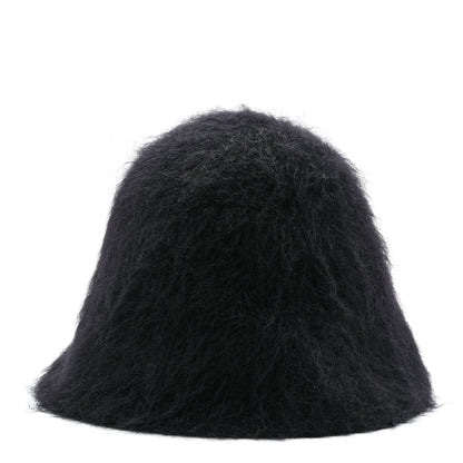 Louis Vuitton Mohair Wool LV Fluffy Hat Black 1 of 9