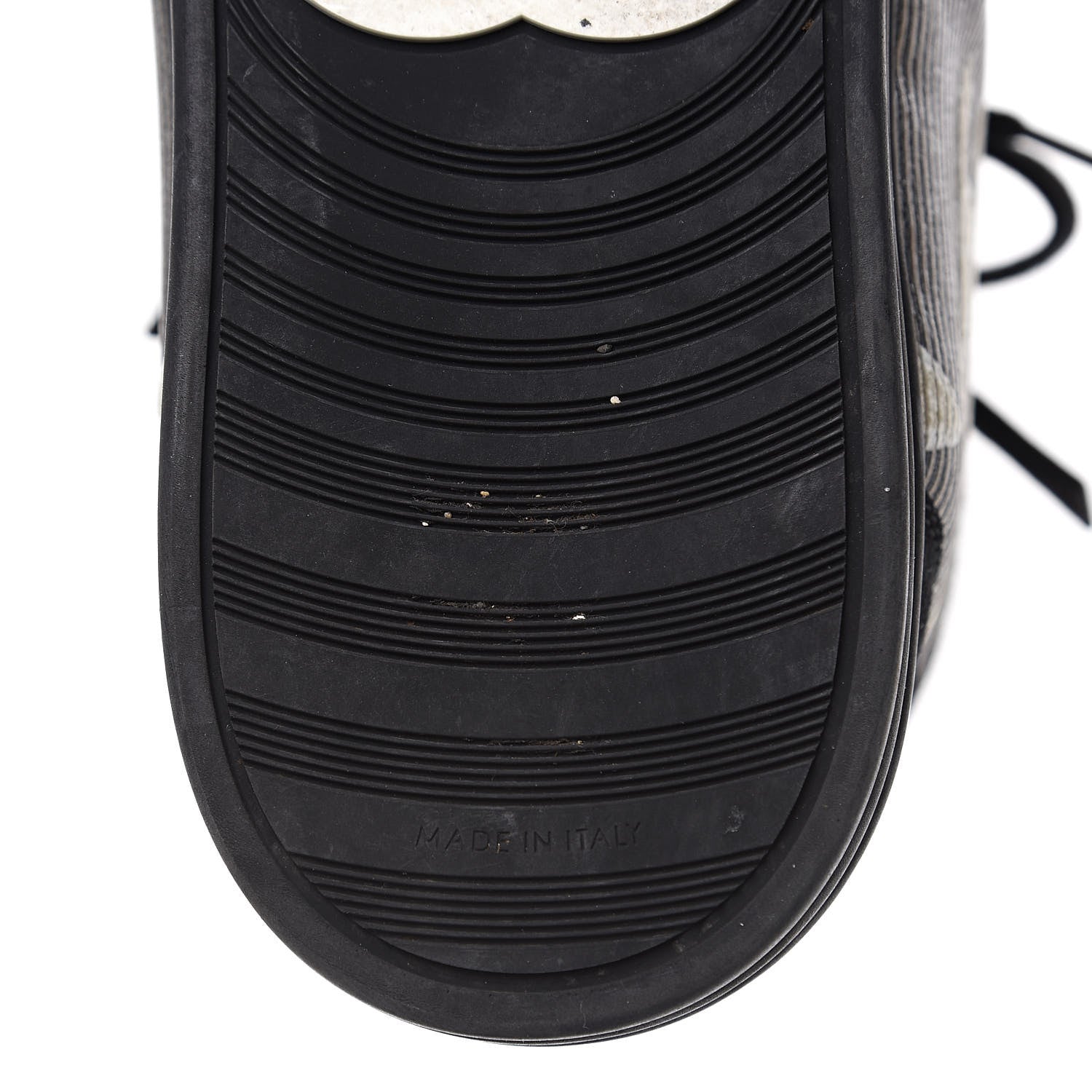 Chanel Suede Mens High Top Sneakers 43 Black Gold 7 of 14