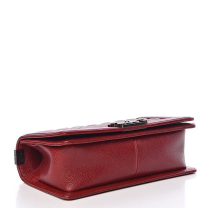 Chanel Caviar Quilted Medium Boy Flap Red 4 of 18