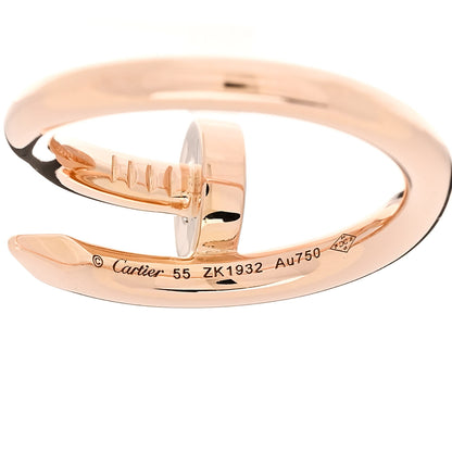 Cartier 18K Pink Gold Juste Un Clou Ring 55 7.25 4 of 5