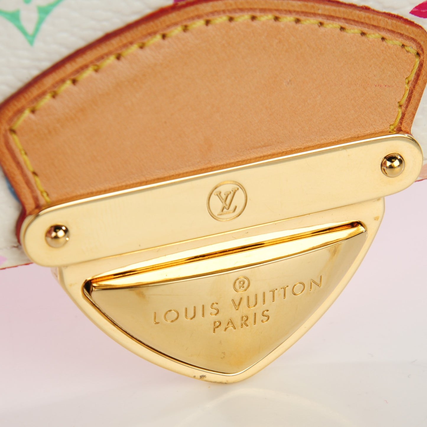 Monogram Multicolor Joey Wallet White Litchi