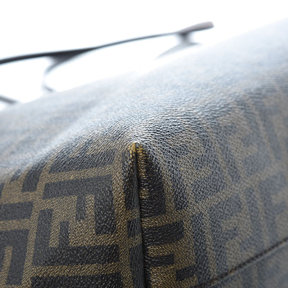 Fendi Zucca Spalmati Medium Roll Tote Tobacco Moro 14 of 15