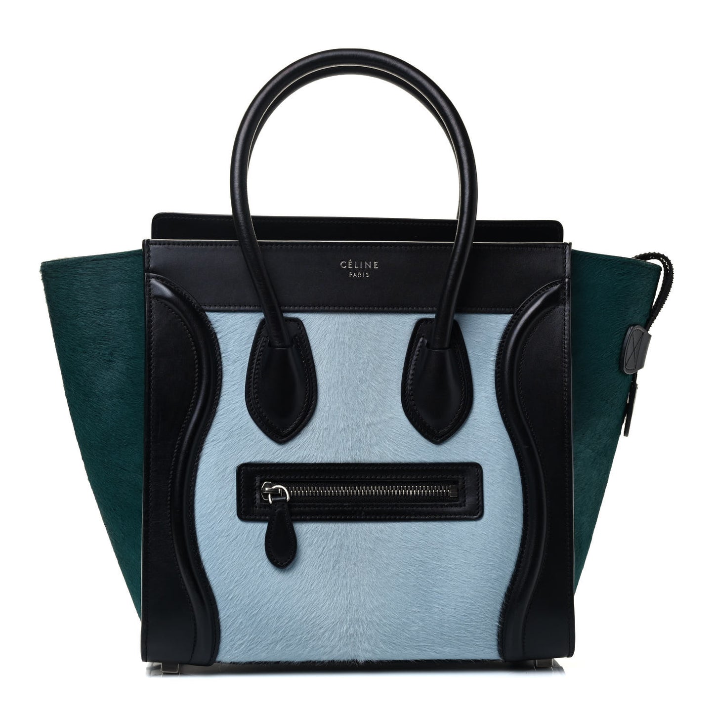Pony Hair Smooth Calfskin Micro Tri-Color Luggage