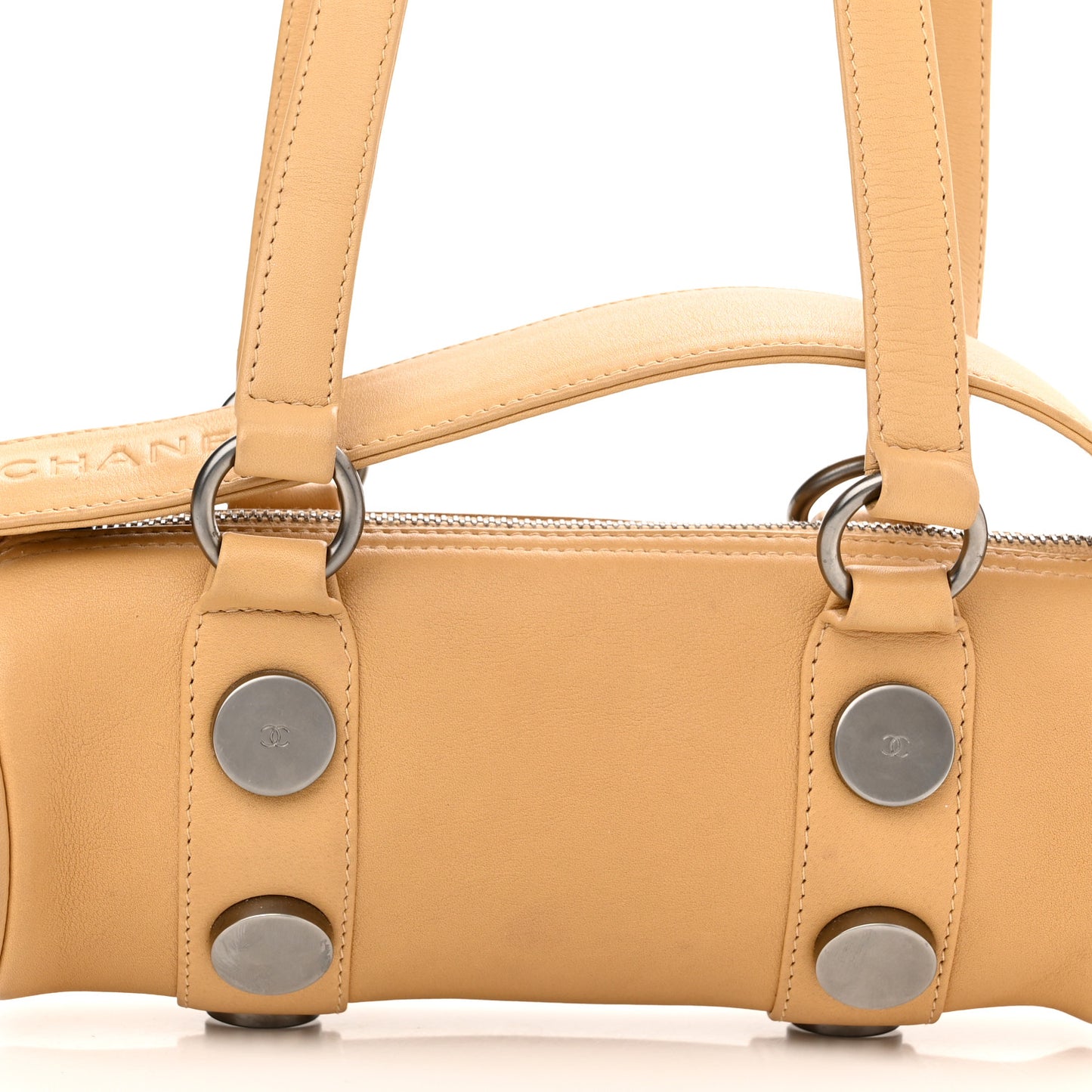 Lambskin CC Shoulder Bag Beige