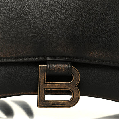 Balenciaga Used Calfskin Small Hourglass Top Handle Bag Brown 9 of 11
