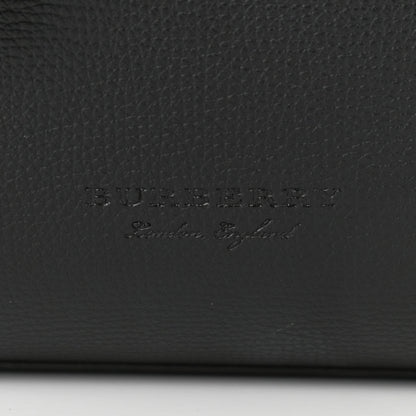 Burberry Grainy Calfskin Haymarket Check Small Reversible Tote Black 16 of 17