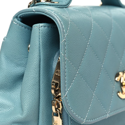 Chanel Caviar Quilted Small Business Affinity Flap Blue 13 of 13
