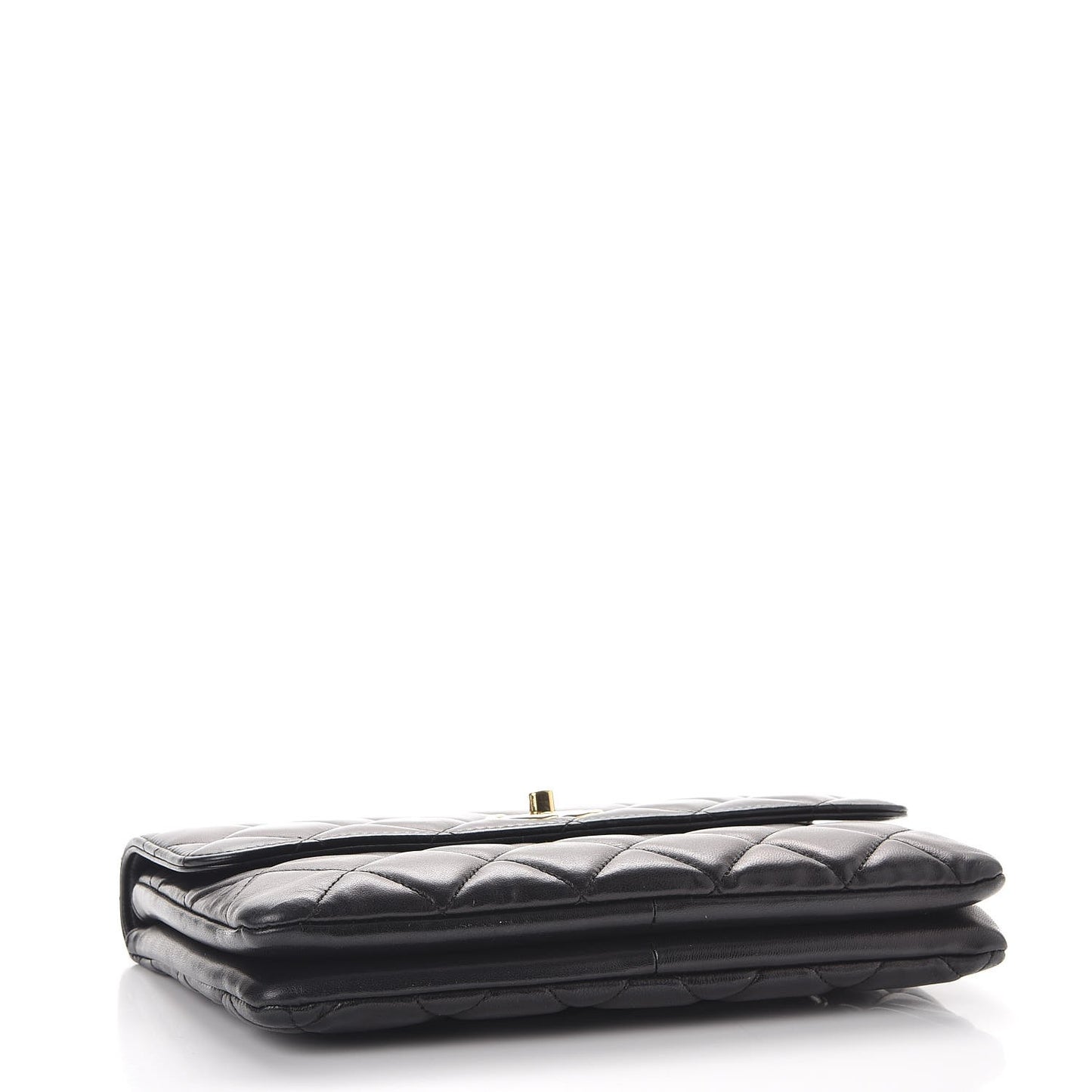 Lambskin Quilted Medium Trendy CC Flap Black
