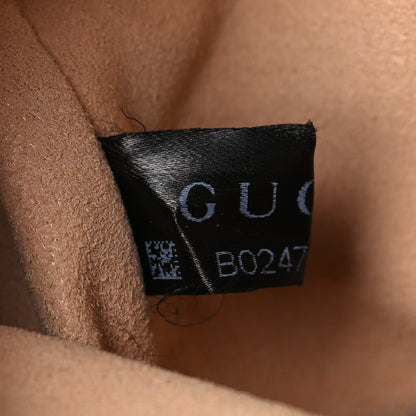 Gucci Calfskin Matelasse Mini GG Marmont Chain Shoulder Bag Black 8 of 8