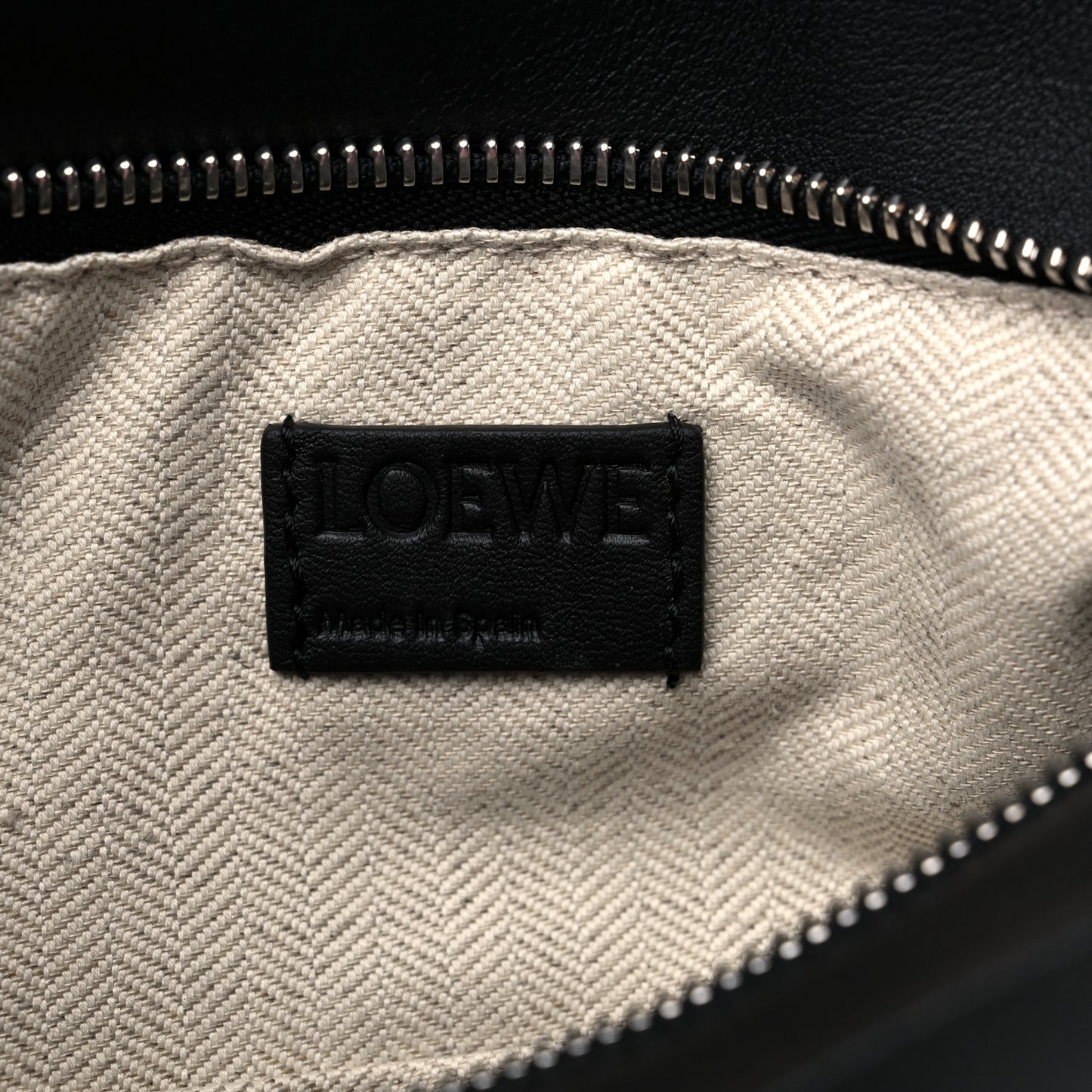 Calfskin Small Puzzle Bag Black