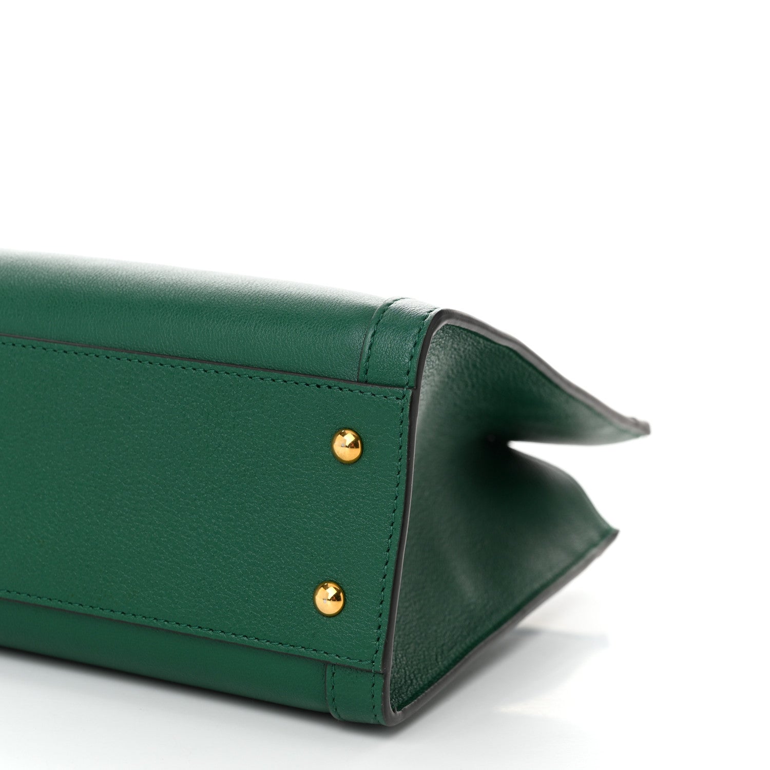 Gucci Wonka Grain Calfskin Small Diana Tote Bag Green Yellow Fluo 10 of 10