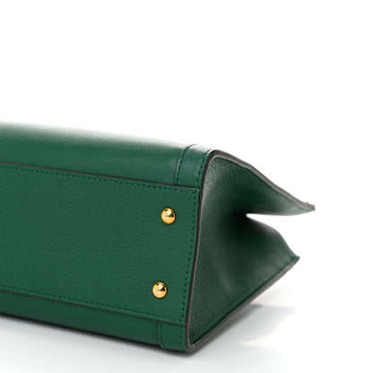 Gucci Wonka Grain Calfskin Small Diana Tote Bag Green Yellow Fluo 10 of 10