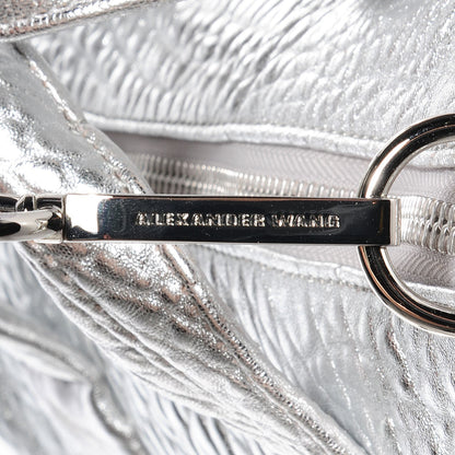 Alexander Wang Pebbled Lambskin Rocco Metallic Rhodium 7 of 7
