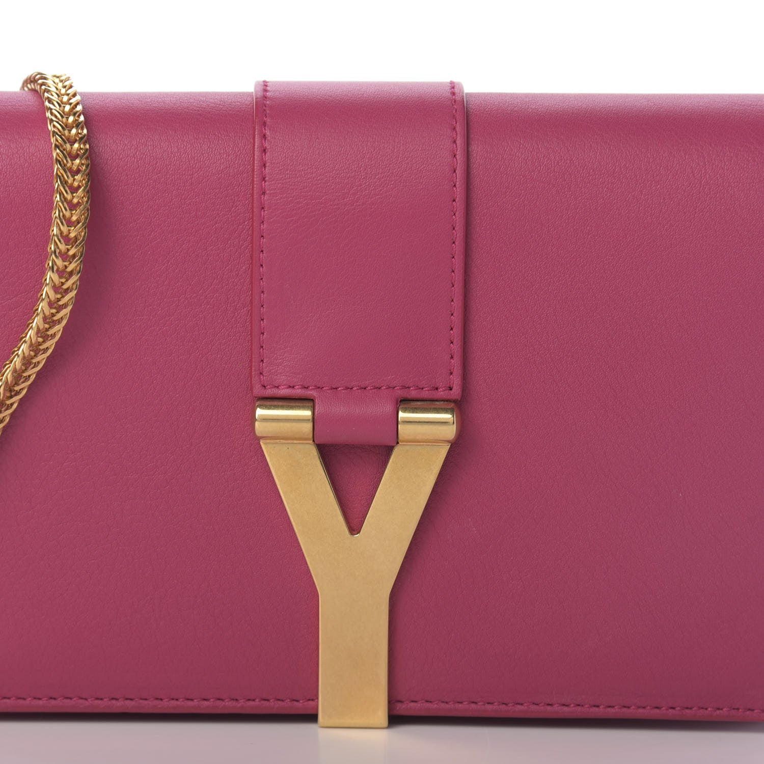 Saint Laurent Calfskin Small Classic Y Satchel Fuchsia 6 of 14