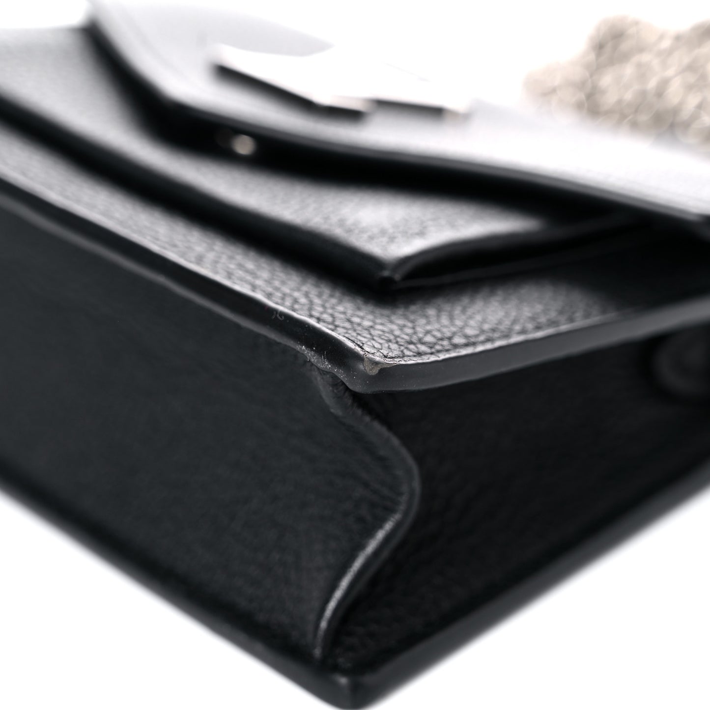 Soft Calfskin Mini My Lockme Chain Pochette Black