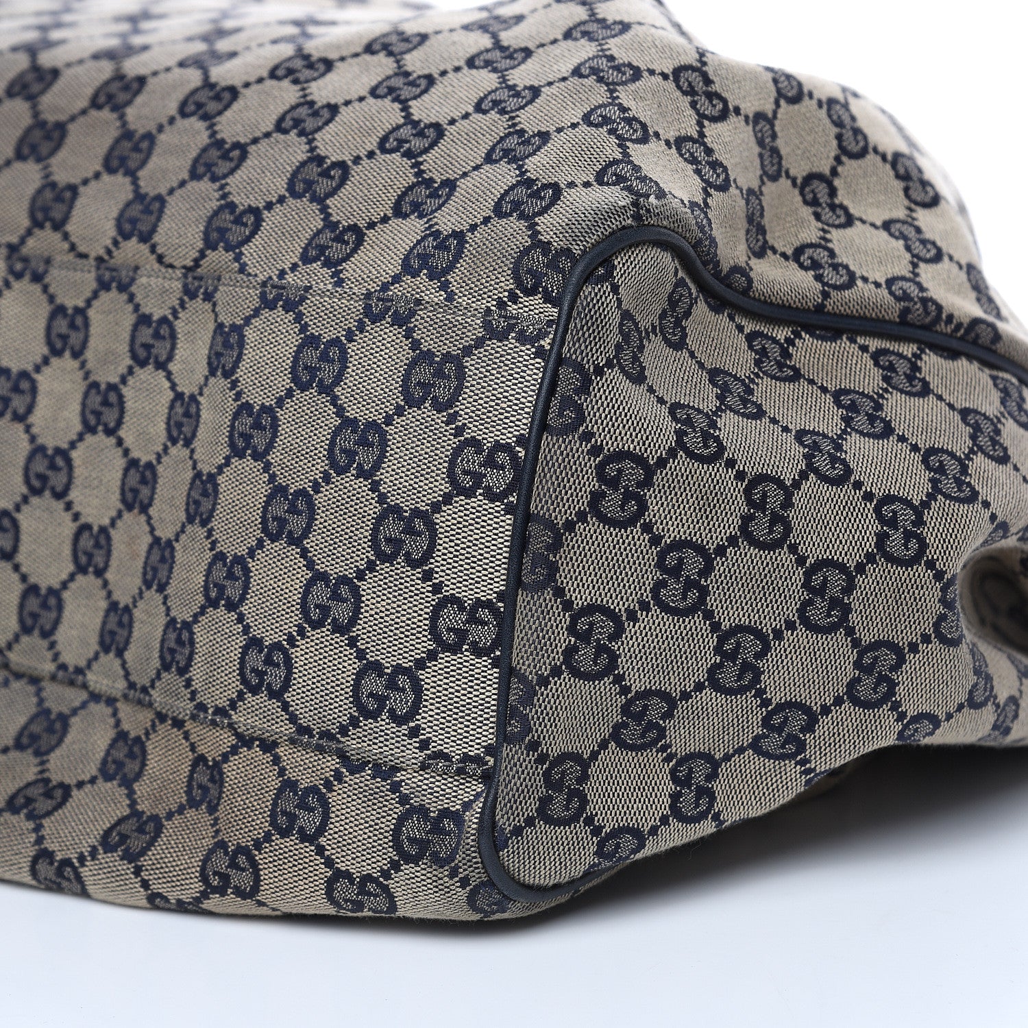 Gucci Monogram Calfskin Large Sukey Tote Beige Blue 9 of 18