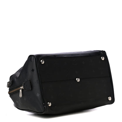 MCM Nylon Monogram Boston Bag Black 3 of 4