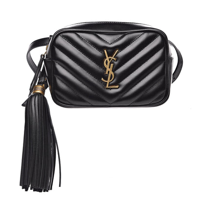 Saint Laurent Calfskin Matelasse Monogram Lou Belt Bag Black 1 of 10