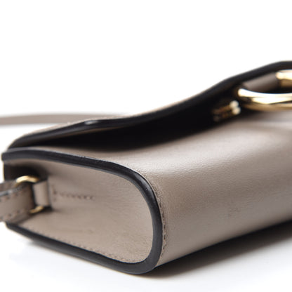 Chloe Suede Calfskin Mini Faye Shoulder Bag Motty Grey 6 of 10