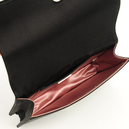 Prada Satin Crystal Clutch Black 8 of 8