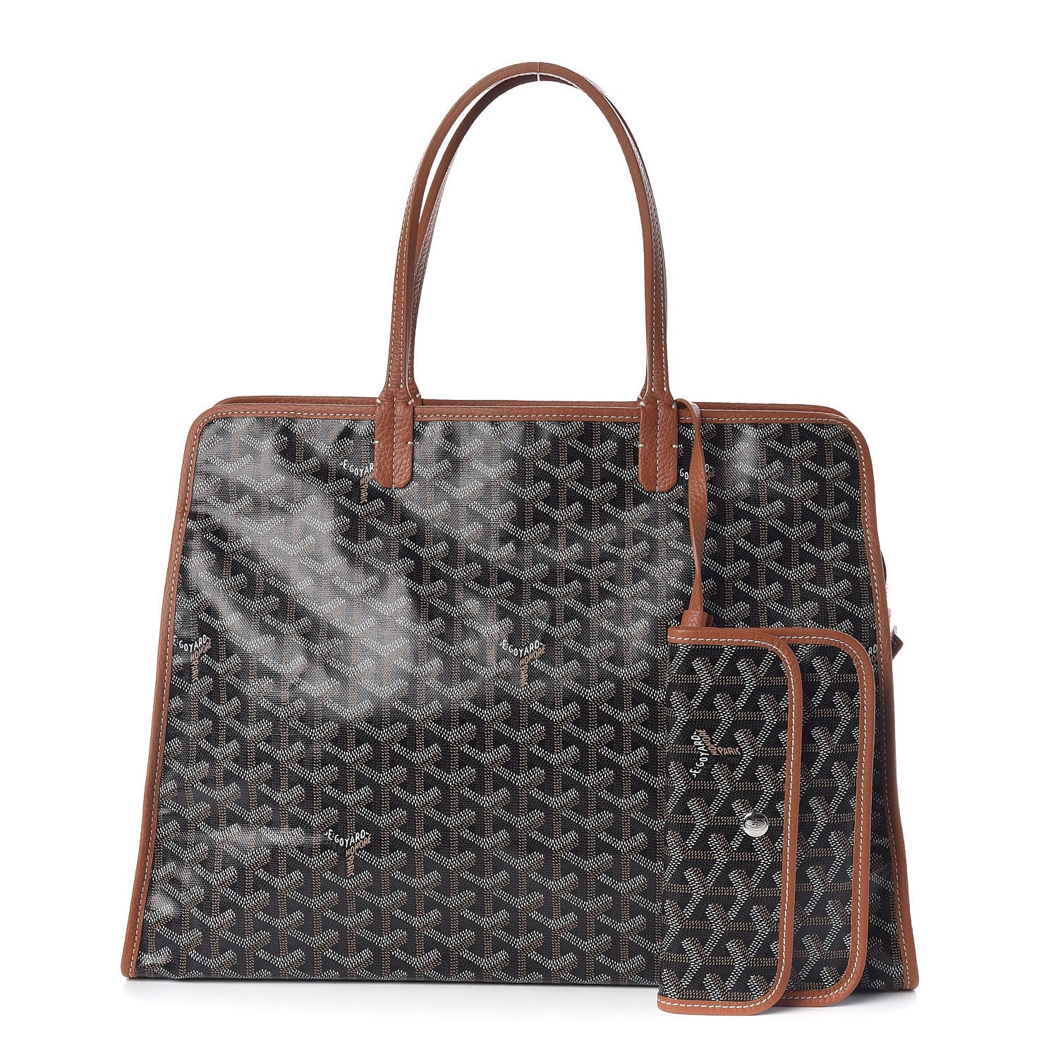 Goyard Goyardine Sac Hardy Pet Carrier PM Black Gold 1 of 10