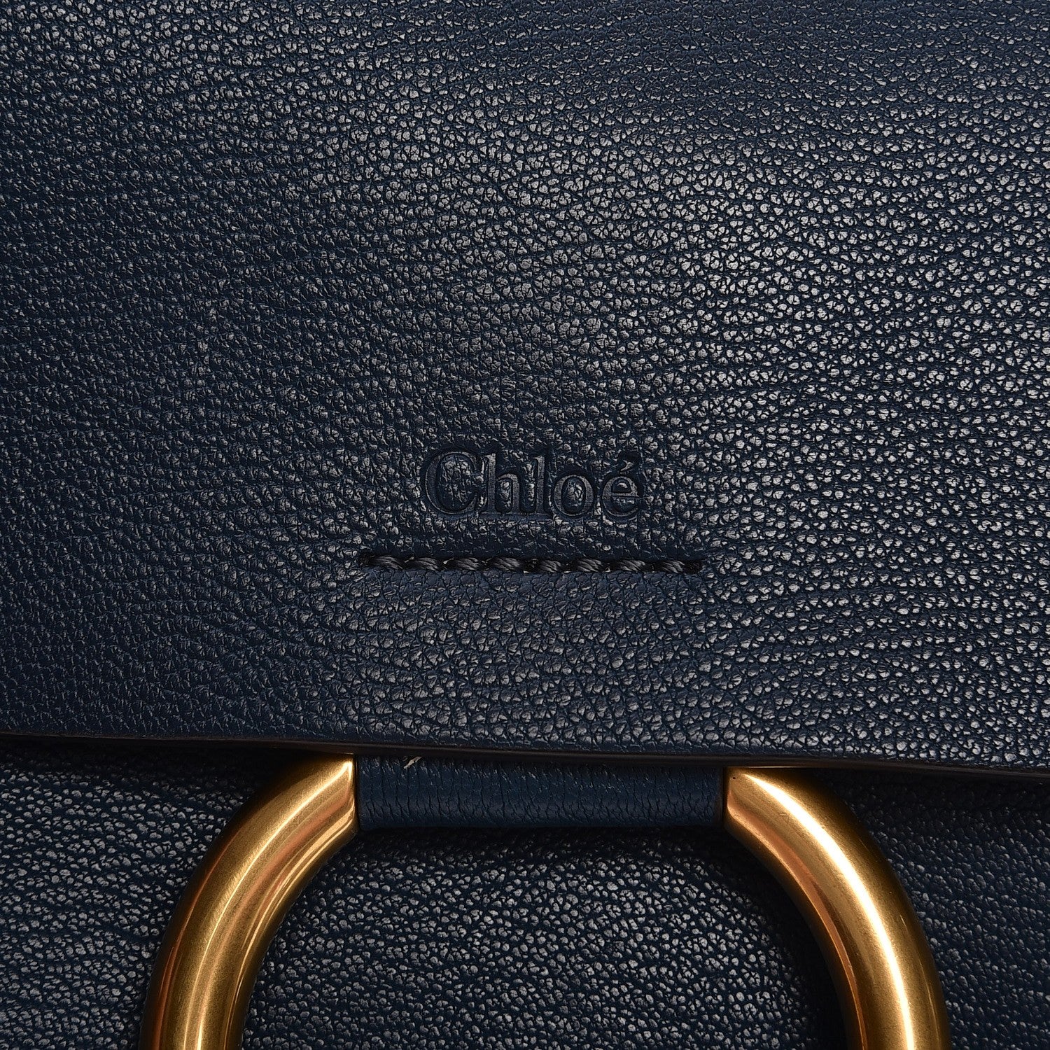 Chloe Calfskin Small Faye Shoulder Bag Denim Blue 7 of 8