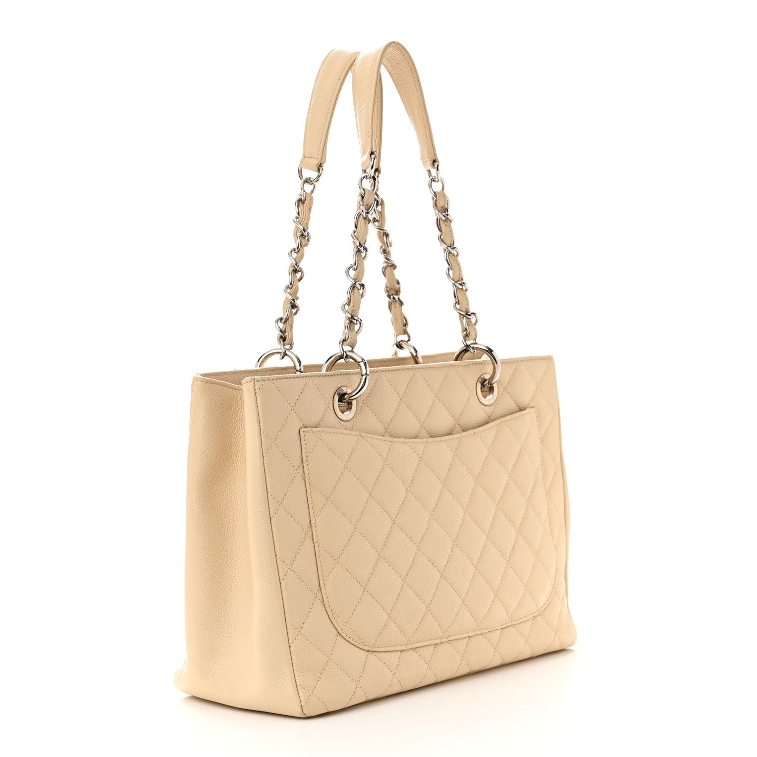 Chanel Caviar Quilted Grand Shopping Tote GST Beige Clair 2 of 11