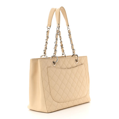 Chanel Caviar Quilted Grand Shopping Tote GST Beige Clair 2 of 11