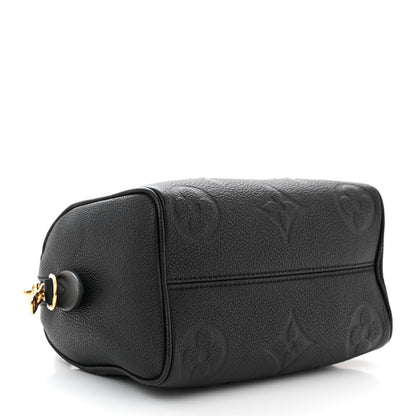 Louis Vuitton Empreinte Monogram Giant Speedy Bandouliere 20 Black 4 of 9