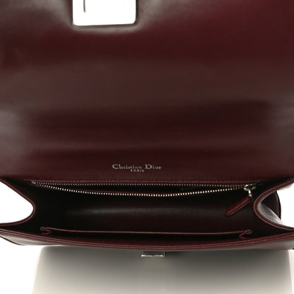 Christian Dior Tweed Calfskin Medium Diorama Flap Bag Burgundy Multicolor 5 of 32