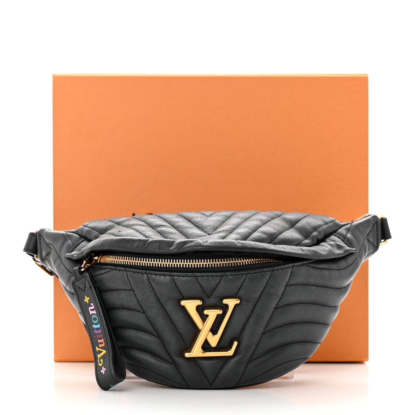 Calfskin Quilted New Wave Bumbag Black